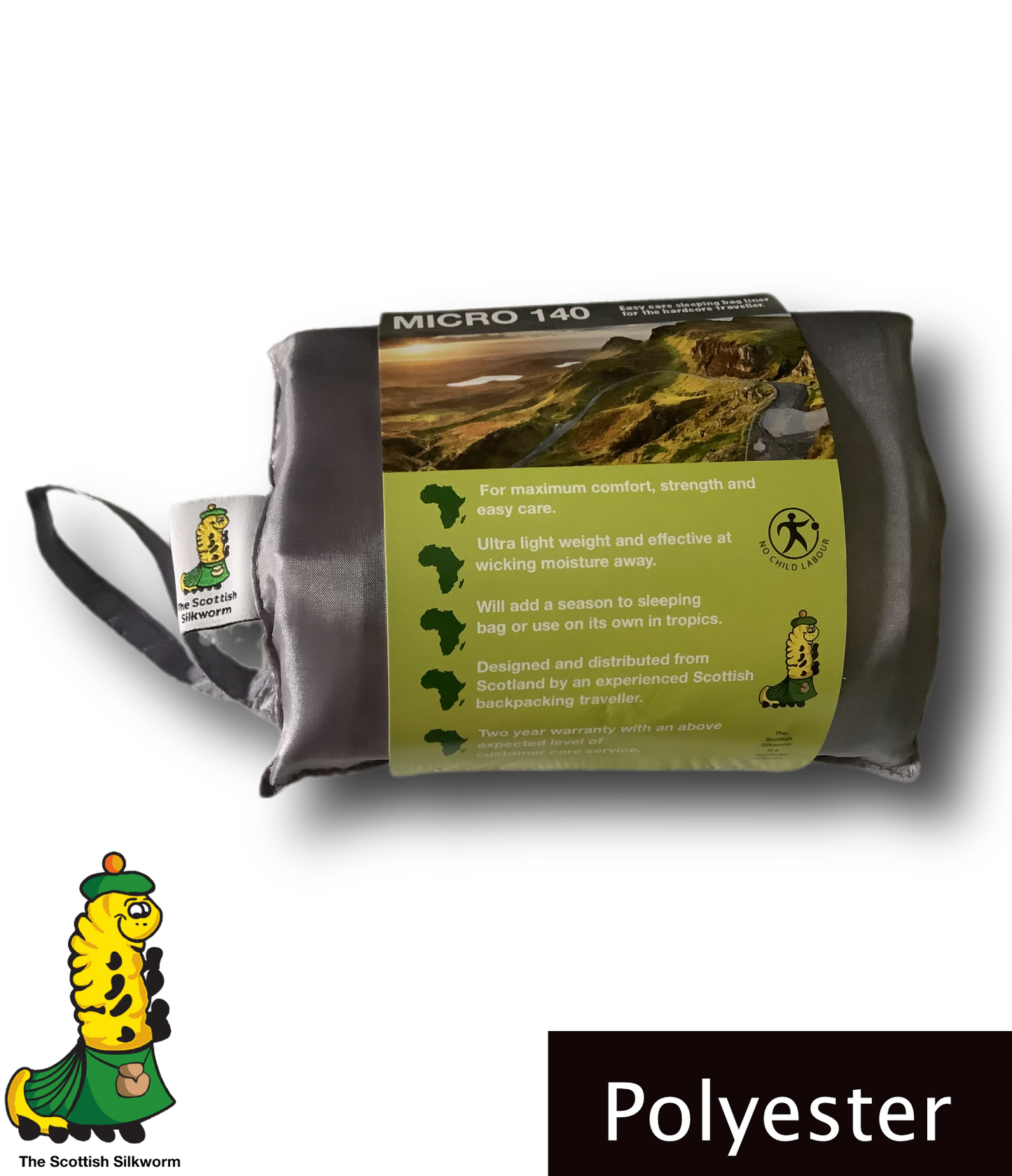 Scottish Silkworm Micro - Art Silk Sleeping Bag Liner