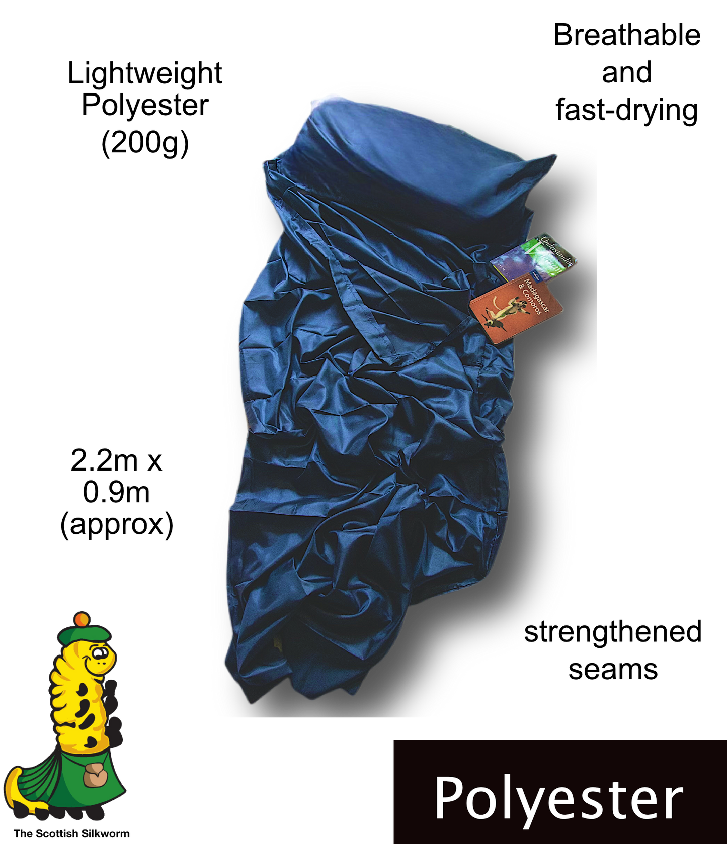 Scottish Silkworm Micro - Art Silk Sleeping Bag Liner