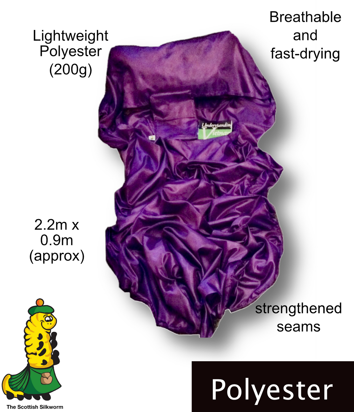 Scottish Silkworm Micro - Art Silk Sleeping Bag Liner